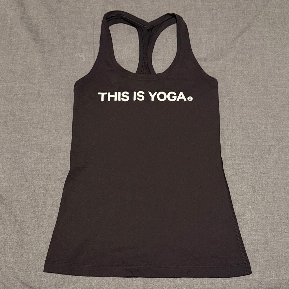 Lululemon Cool Racerback (This Is Yoga)
Black size 6